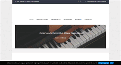 Desktop Screenshot of conservatorioalbeniz.com